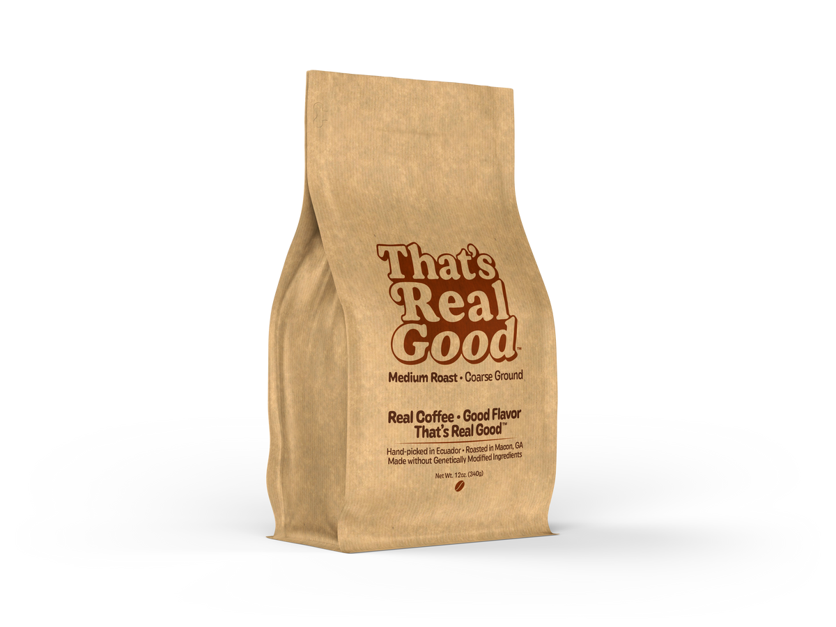 That's Real Good coffee 12-ounce bag